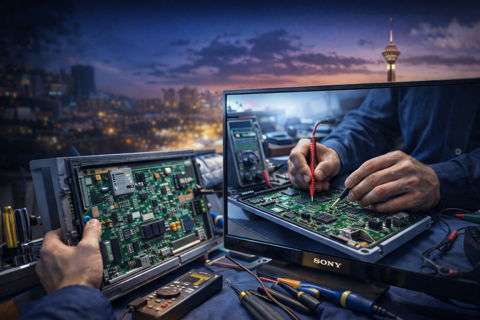 The best Sony TV repair centers in Tehran